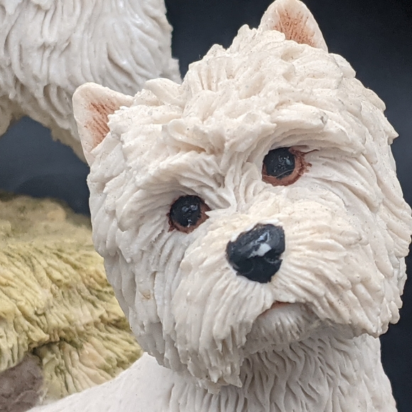 Sherratt & Simpson Figurine West Highland Terriers Rocks & Heather - Picture 6 of 10